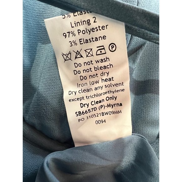 NWT HOUSE OF CB LONDON Size M Myrna Blue Charmaine Corset Dress MSRP $285 - Picture 12 of 15